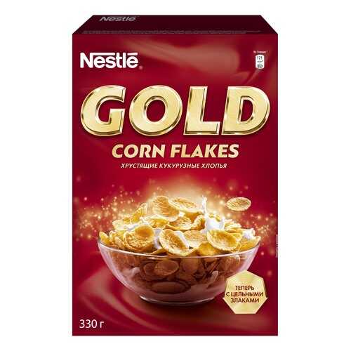 Готовые завтраки Nestle gold голд кукурузные хлопья 330 г в Магнолия