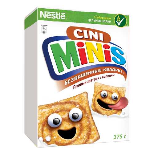 Готовый завтрак Cini Minis безбашенные квадры с корицей 375 г в Магнолия