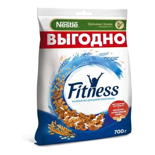 Готовый завтрак Fitness хлопья из цельной пшеницы пакет 700 г в Магнолия