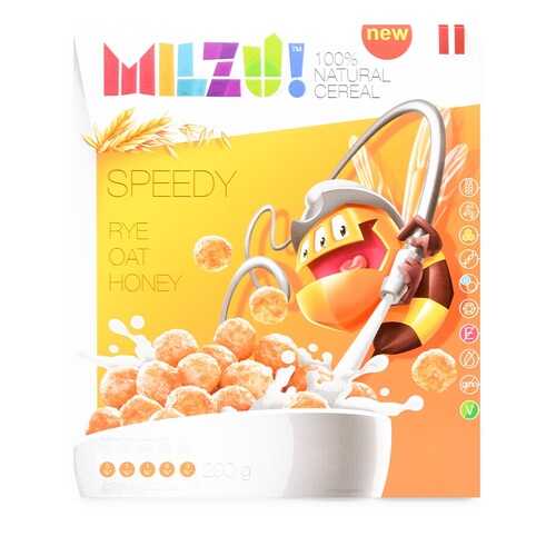 Готовый завтрак шарики злаковые с медом MILZU! 200 г, Латвия в Магнолия