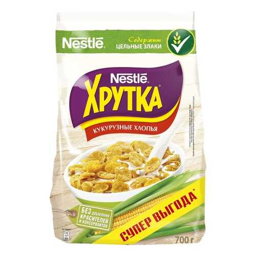 Хлопья Хрутка кукурузные хрустящие, обогащенные кальцием 700 г в Магнолия