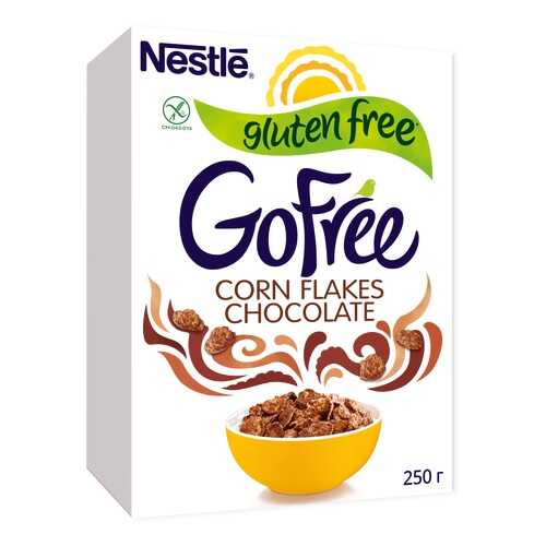 Хлопья кукурузные шоколадные Nestle Gofree обогащенные витаминами 250 г в Магнолия