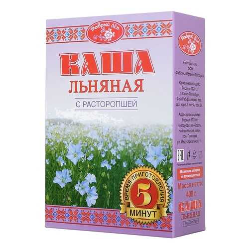 Каша Добрый Лен льняная с расторопшей 400 г в Магнолия