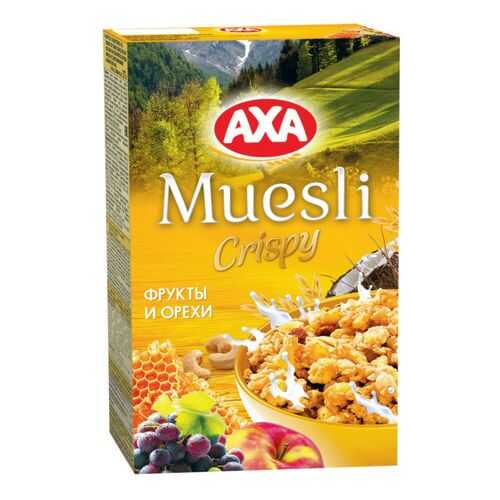 Мюсли сrispy AXA фрукты и орехи 250 г в Магнолия