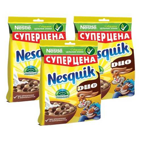 Nesquik Duo вкус белого и темного шоколада 3*250 г в Магнолия