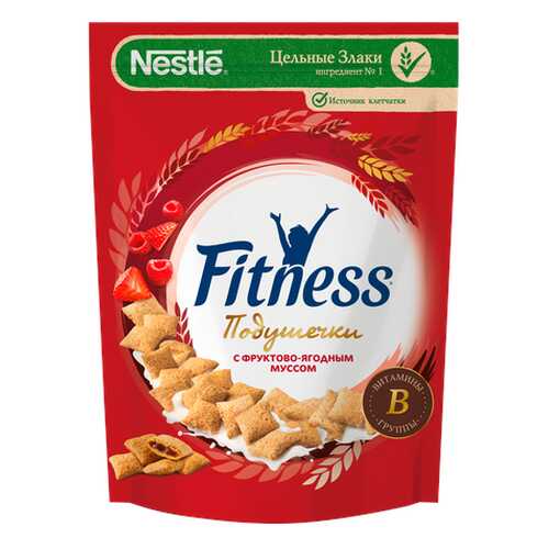 Подушечки Fitness мультизлаковые с фруктово-ягодным муссом в Магнолия