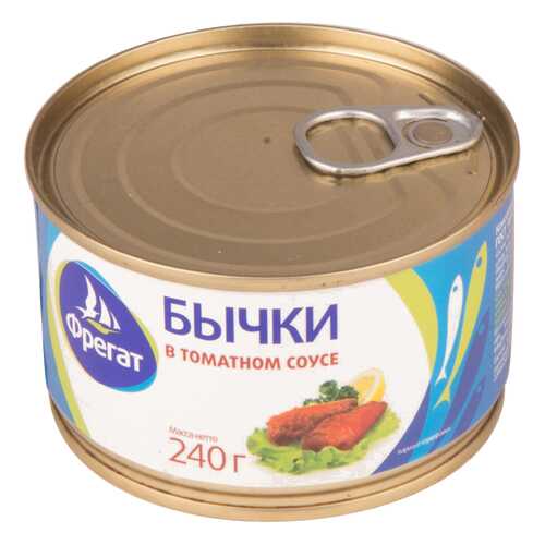 Бычки Фрегат в томатном соусе 240 г в Магнолия