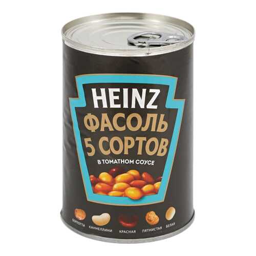 Фасоль Heinz 5 сортов 425 г в Магнолия
