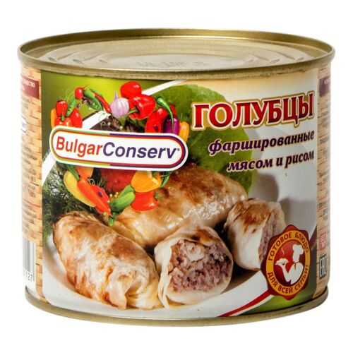 Голубцы фаршированные BulgarConserv с мясом и рисом 540 г в Магнолия