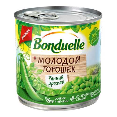 Горошек Bonduelle зеленый молодой 400г в Магнолия