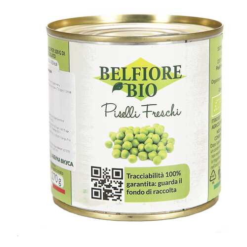 Горошек молодой Belfiore bio 340 г в Магнолия