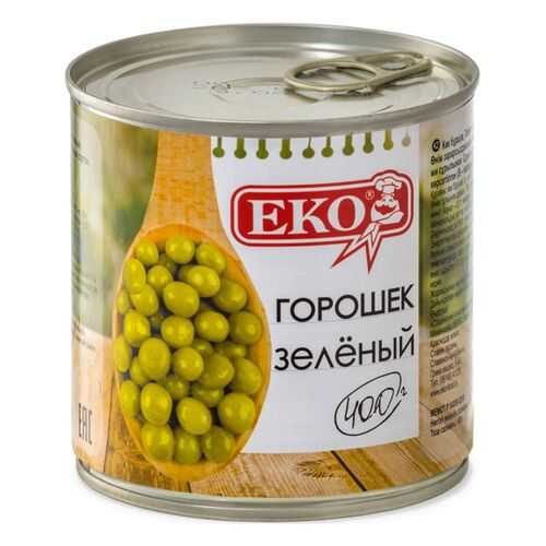 Горошек зеленый Еко из мозговых сортов 400 г в Магнолия