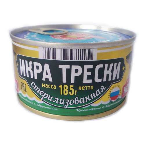 Икра трески Вкусные консервы стерилизованная 185 г в Магнолия