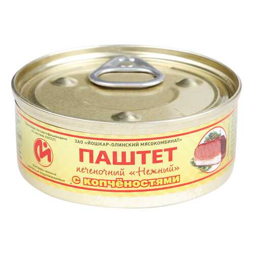 Консервы мясные ЙОМ паштет печеночный с копченостями №1 с ключом 100 г в Магнолия