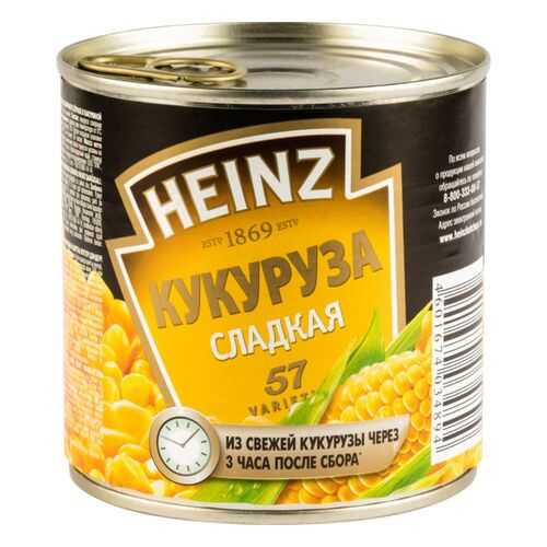 Кукуруза Heinz сладкая 340 г в Магнолия