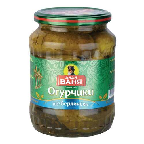 Огурчики маринованные Дядя Ваня по-берлински 680 г в Магнолия