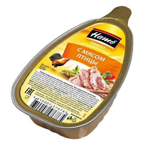 Паштет Hame Деликатесный из мяса птицы 105г в Магнолия