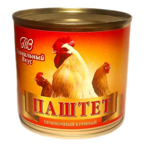 Паштет печнночный куриный Правильный вкус 240 гр. в Магнолия