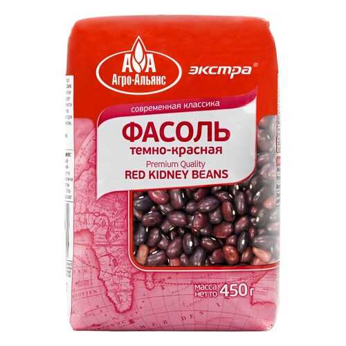 Фасоль Агро-Альянс темно-красная 450 г в Магнолия