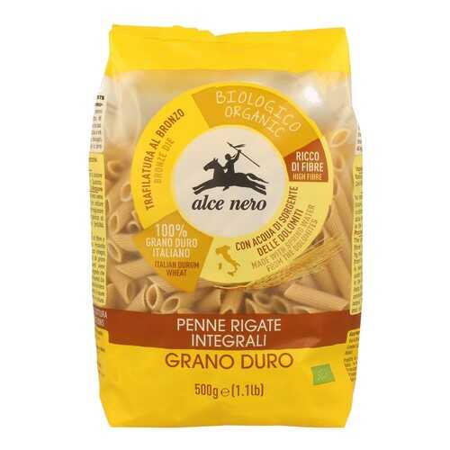 Макаронные изделия Alce Nero penne rigate из муки цельнозерновой пшеницы дурум в Магнолия