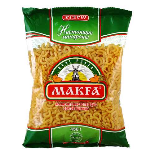 Макароны Makfa рожки гладкие высший сорт 450 г в Магнолия