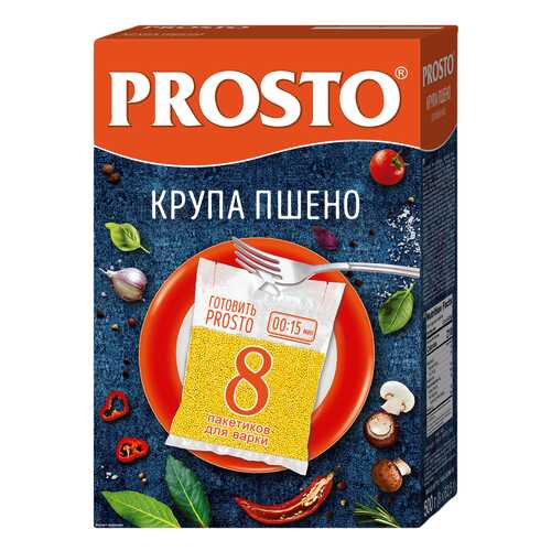 Пшено Prosto высший сорт 62.5 г*8 пакетиков 500 г в Магнолия