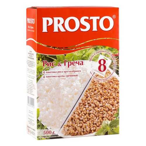 Рис&Гречка Prosto 500 г 8 пакетиков в Магнолия