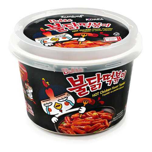 Рисовые палочки Топокки со вкусом острой курицы Булдак Samyang 185 г в Магнолия