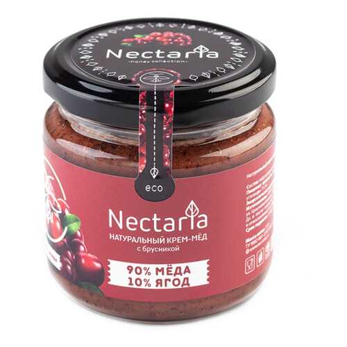 Крем-мёд с брусникой Nectaria 230 г в Магнолия