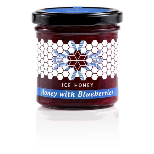 Мед Ice honey с черникой (Honey with Blueberries) 200 г в Магнолия