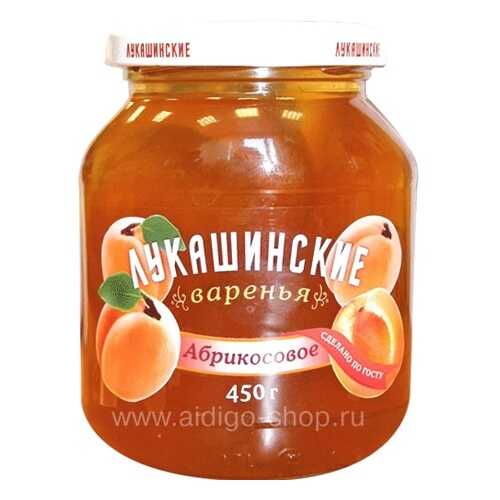 Варенье ЛУКАШИНСКИЕ ВАРЕНЬЯ абрикосовое 450г в Магнолия