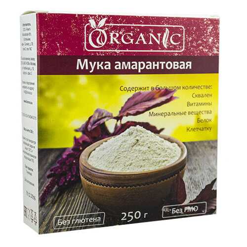 Мука амарантовая пищевая, марка ORGANIC, 250 г, в Магнолия