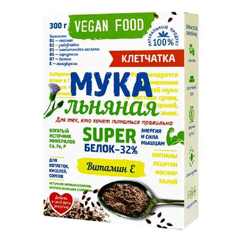 Мука льняная Компас Здоровья Питайся правильно Vegan Food 300 г в Магнолия