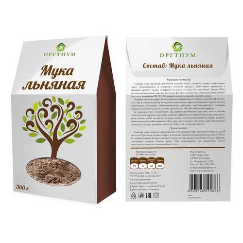 Мука льняная Оргтиум экологическая 300 г в Магнолия