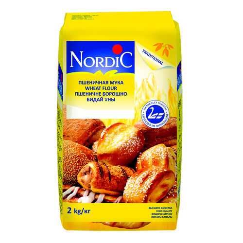Мука Nordic пшеничная 2 кг в Магнолия