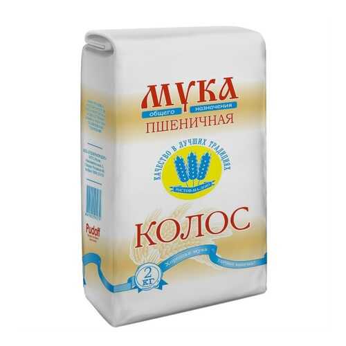 Мука пшеничная колос 2 кг общего назначения в Магнолия