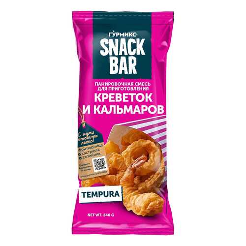 Смесь панировочная для приготовления креветок и кальмаров Гурмикс, 240г в Магнолия