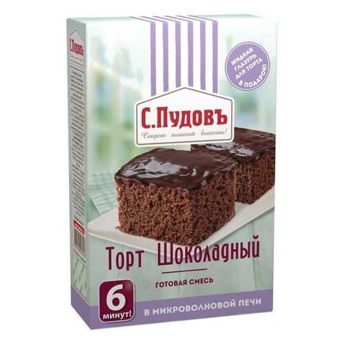Торт шоколадный в микроволновке, 6 минут С.Пудовъ 290 г в Магнолия