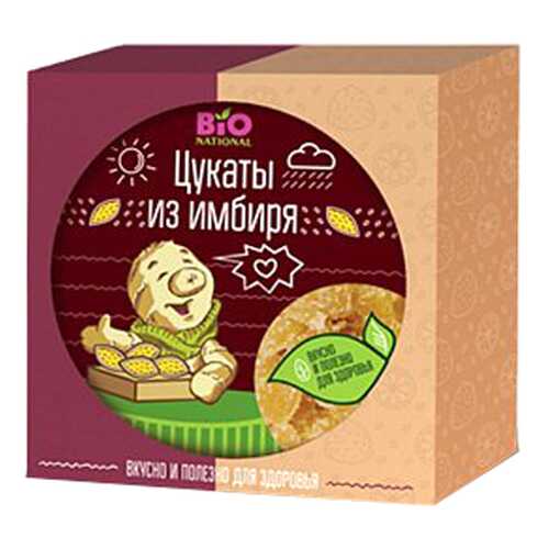 Цукаты из имбиря Bio National 100 г в Магнолия