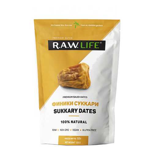 Финики Raw Life суккари 125 г в Магнолия