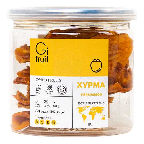 Сушеная хурма GIFRUIT 110 г в Магнолия