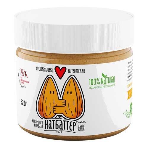 Паста ореховая Nutbutter из жареного миндаля 320г в Магнолия