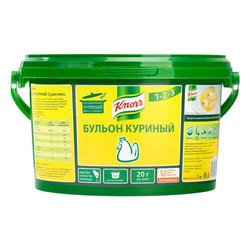 Бульон Knorr куриный сухая смесь 2 кг в Магнолия