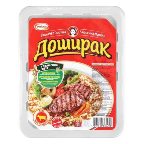 Лапша быстрого приготовления Doshirak со вкусом говядины 90 г в Магнолия