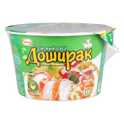 Лапша быстрого приготовления Doshirak сытный обед со вкусом курицы 110 г в Магнолия