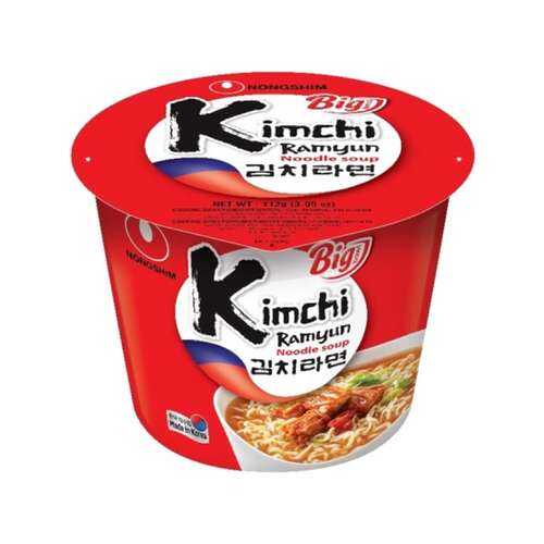 Лапша быстрого приготовления Кимчи Рамен Nongshim чашка 112 г в Магнолия