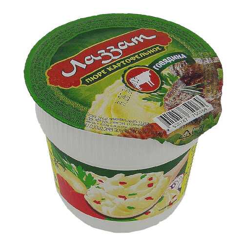 Пюре Халяль Лаззат быстрого приготовления со вкусом говядины 40 г в Магнолия