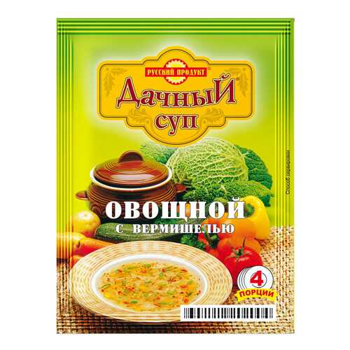 Суп дачный Русский Продукт овощной с вермишелью варочный 60 г в Магнолия