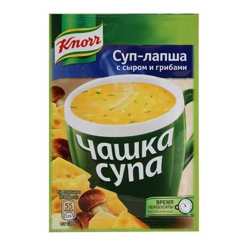 Суп-лапша Knorr чашка с сыром и грибами сухая смесь 15.5 г в Магнолия