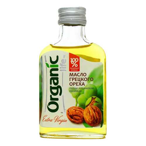 Масло грецкое Organic Life пищевое нерафинированное 100 мл в Магнолия